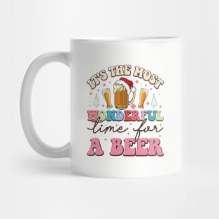 It's the Most Wonderful Time For A Beer Funny X-Mas Mug